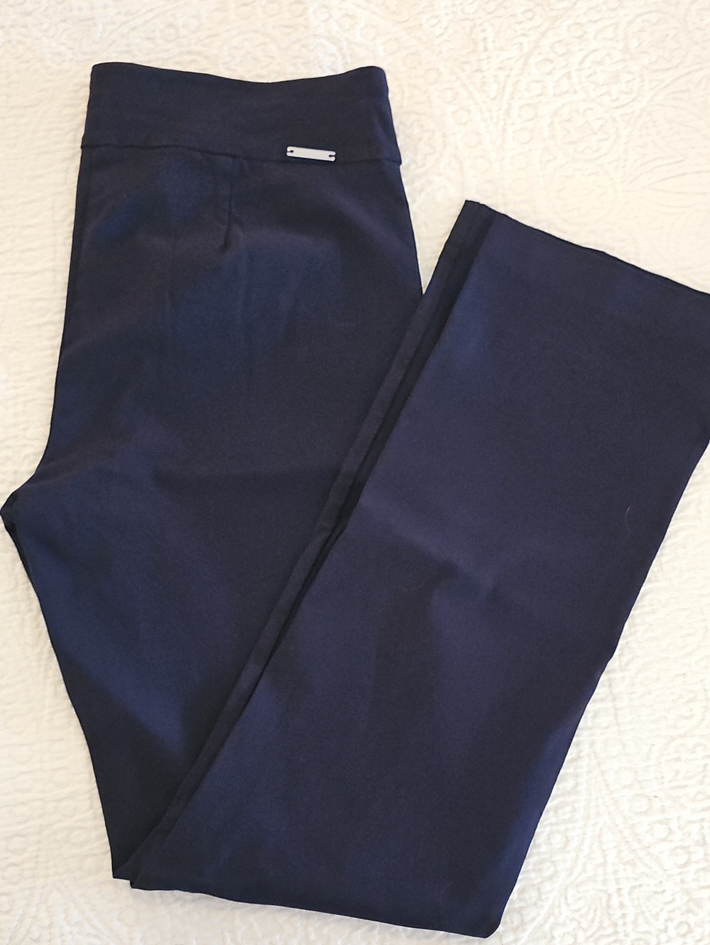 Women’s Rekucci Navy Straight-Leg Dress Trousers